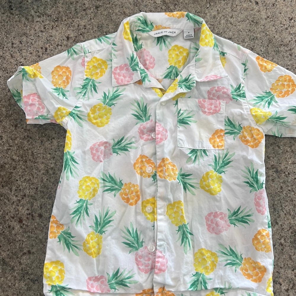 Janie & Jack short sleeve button down